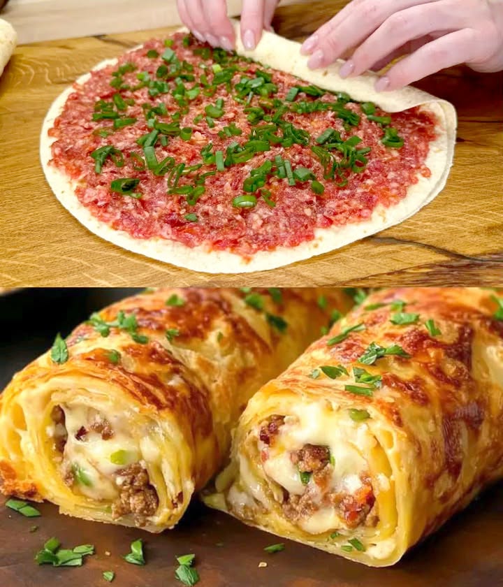 Boahhh smaakt beter dan een burger, tortilla’s met 500 g gehakt en 100 g geraspte kaas!