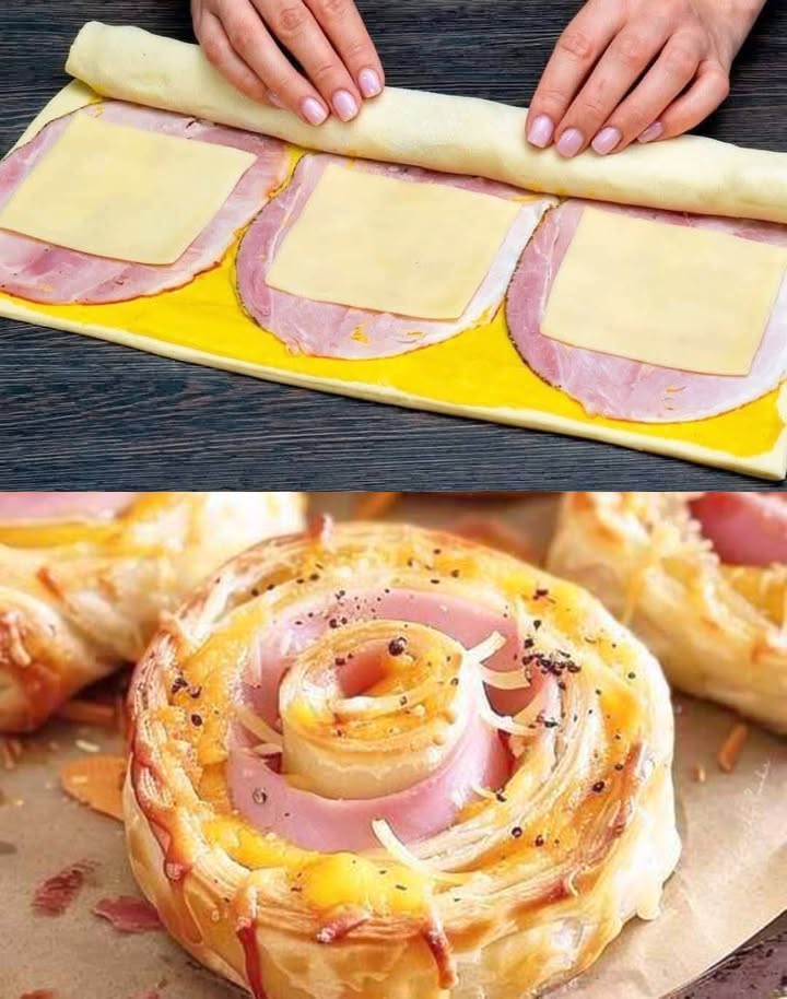 Boooahh mijn kinderen zijn er dol op, 4 ingrediënten bladerdeegslakken met kaas zo lekker!