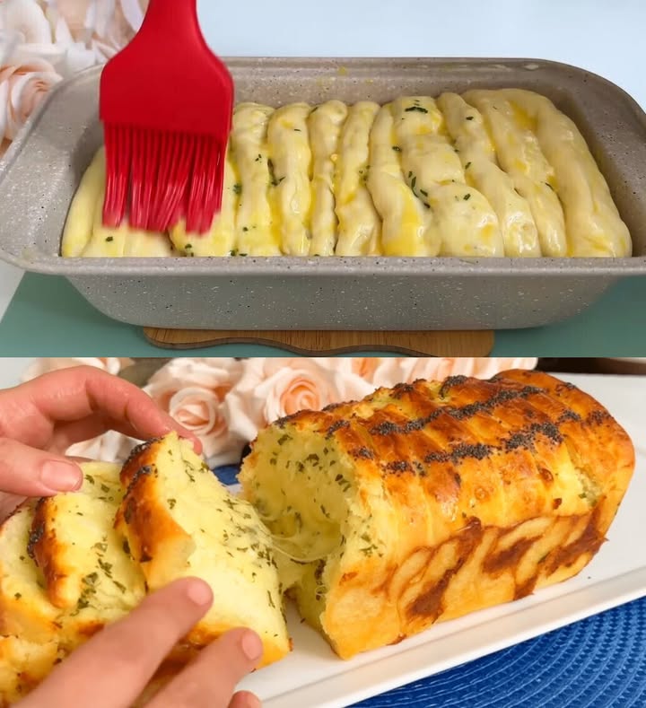Het heerlijkste knoflookbrood aller tijden, gewoon verslavend!