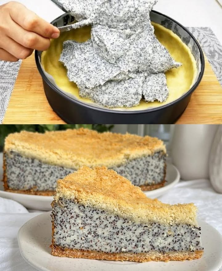 De romigste papavercake met zure room, de allerlekkerste!