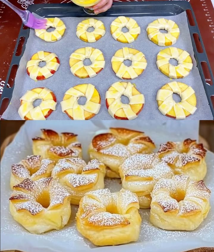 De beste lekkernij aller tijden, je hebt maar 2 – 3 grotere appels en 2 rollen bladerdeeg nodig!