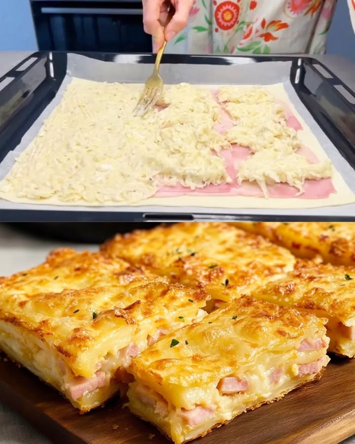 Ik bak hem steeds opnieuw, bladerdeeg-aardappelgratin, altijd een goed idee!