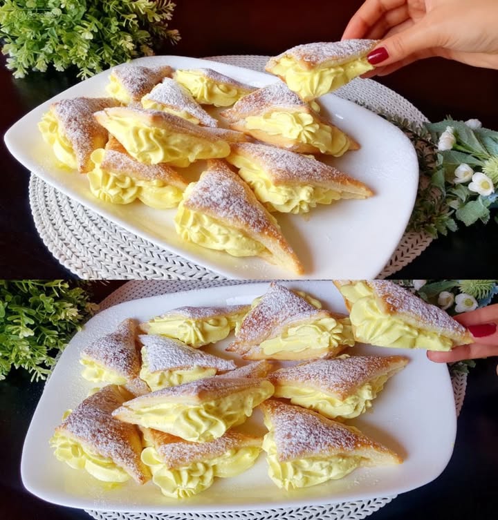 Ik maak ze voortdurend, deze bladerdeeg-mascarpone-tasjes zijn waanzinnig