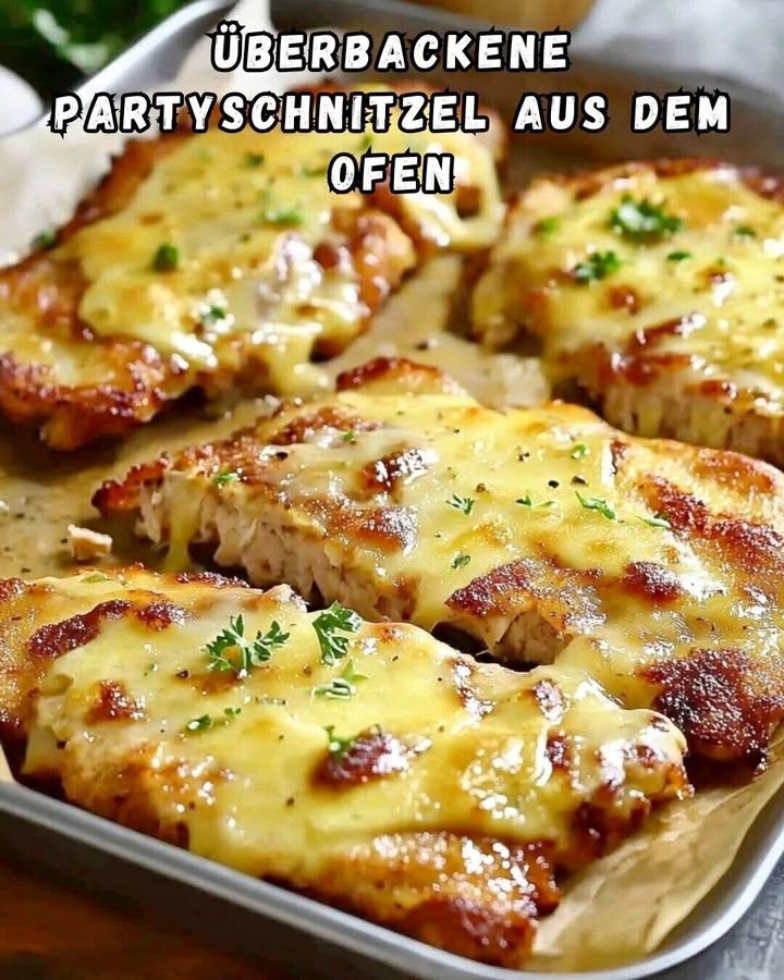 Uw familie zal enthousiast zijn, geloof me, ovenschotel met gepaneerde schnitzels!