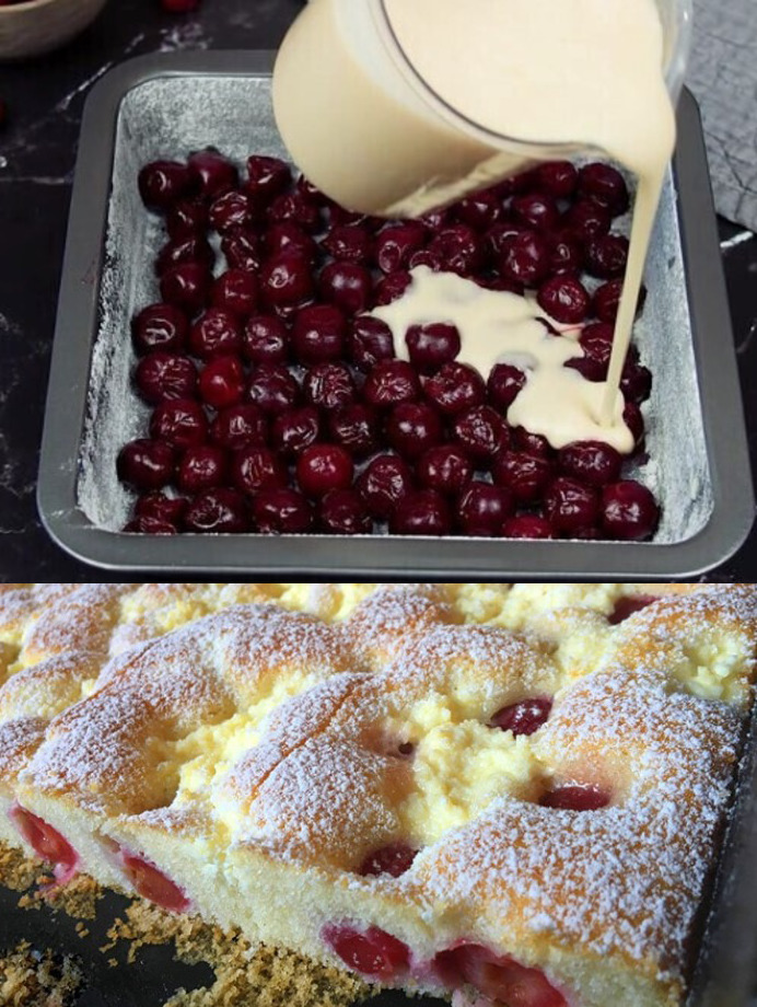 Oma’s kwark-kersentaart in 5 minuten!