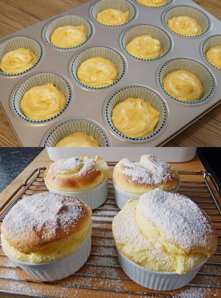 Kwarkmuffins met vanilliepudding, een totale lekkere droom!