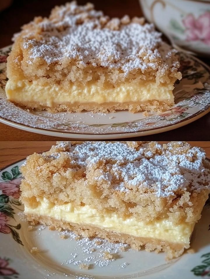 Streuselkuchen met vanillevla, wooow die moet je liefhebben!