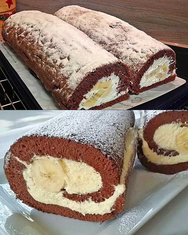 Verslavingsfactor Gegarandeerd Bananen Biscuitrol, Gewoon Overheerlijk!