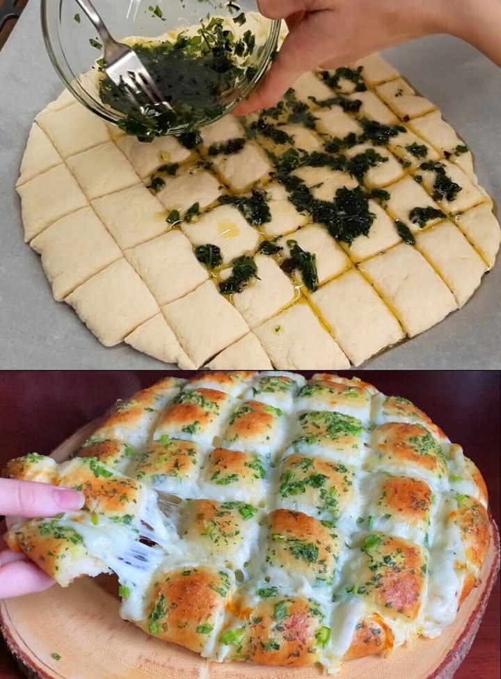 Ongelofelijk lekker knoflook mozzarella brood, verslavend simpel!