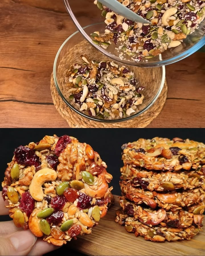 Onze 10 Minuten Vitalkoekjes zijn een heerlijke snack van 3 eetlepels havermout en een vleugje honing!