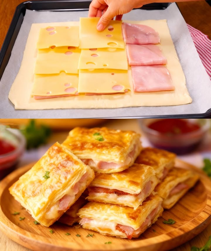 Wooahhh niemand hört bei einem auf, bladerdeeghapjes met verslavingsfactor