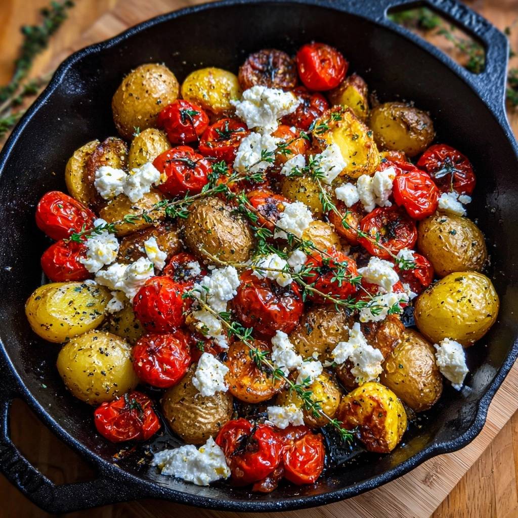 Knapperige Babyaardappelen met Tomaten en Feta – Recept