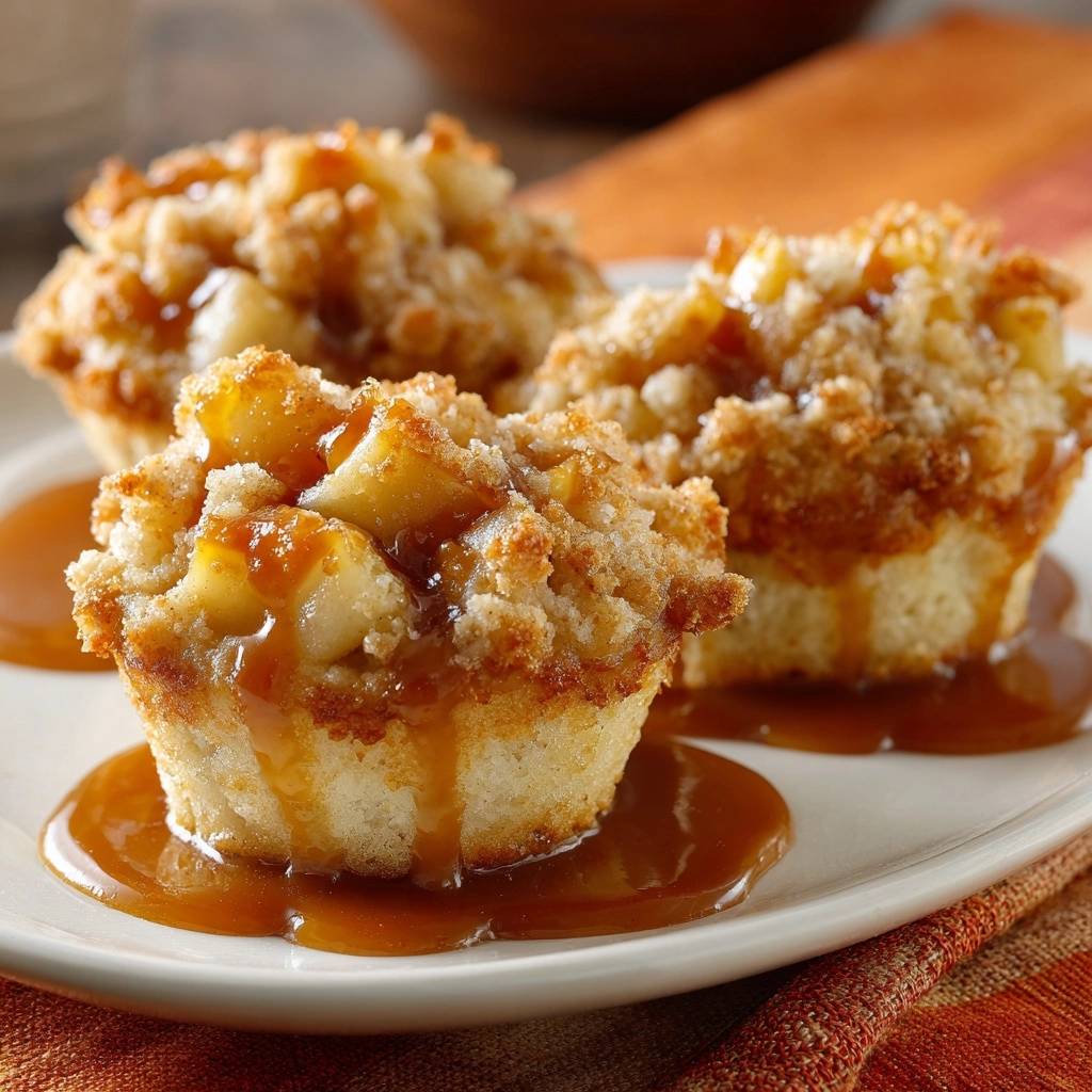 Mini-appel-strooisel-crumble met karamelsaus – recept