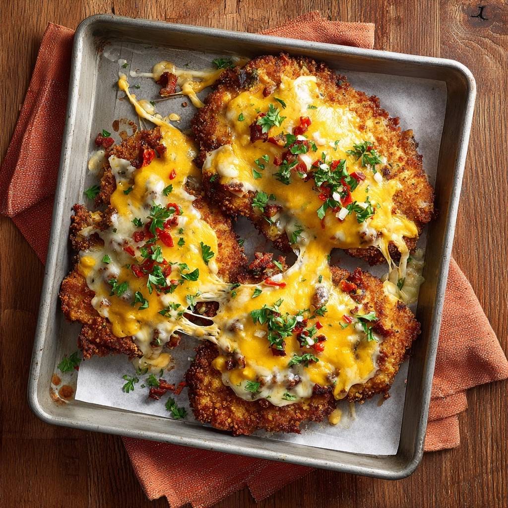 Recept voor knapperige kip met bacon en kaas