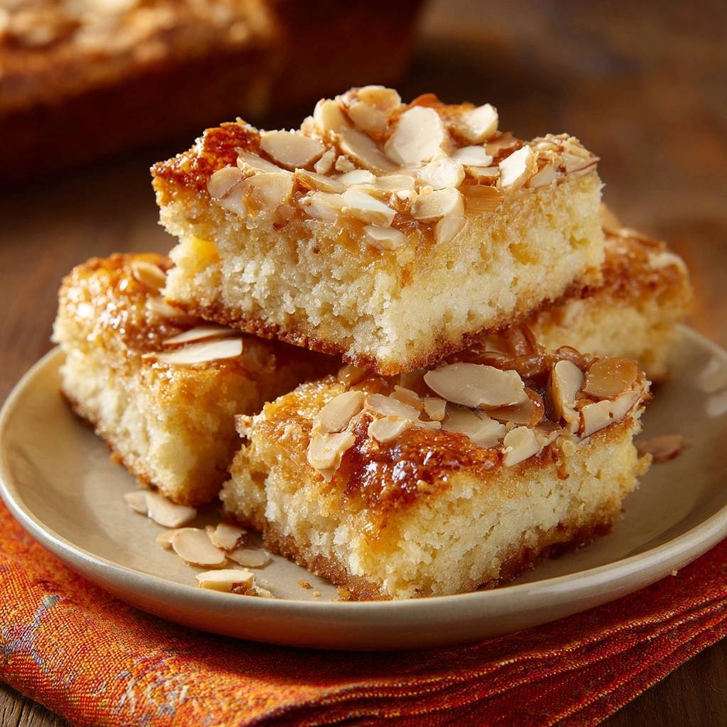 Gekaramelliseerde amandelplaattaart zonder verbrand topping