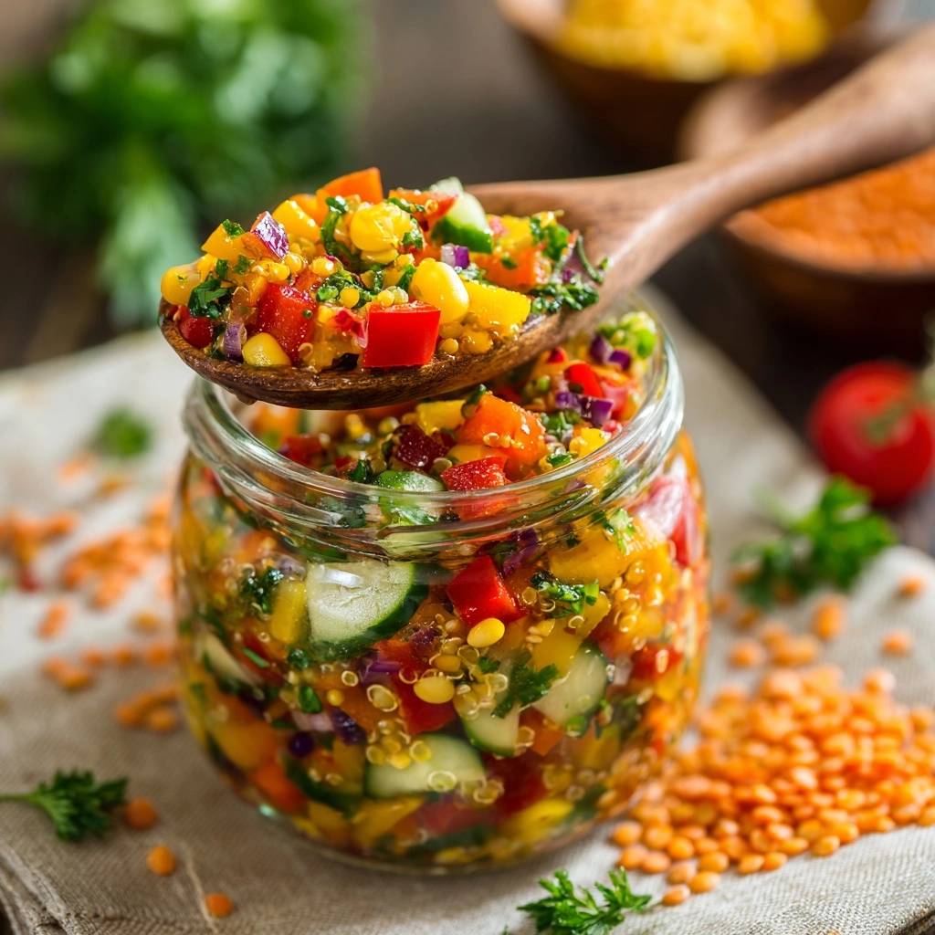 Kleurrijke Quinoa-Linzensalade: Nooit meer papperig!