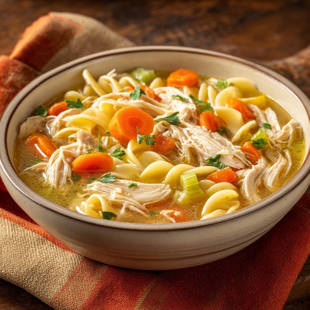 Klassieke kippensoep met noedels – recept