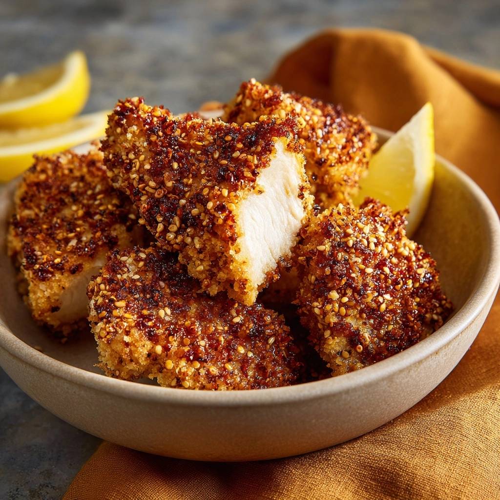 Knapperige sesamkip: sappig & eenvoudig!