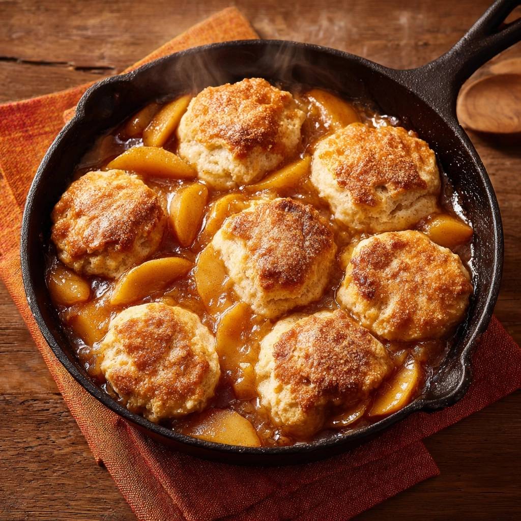 Appel-Cobbler uit de gietijzeren pan – krokant & sappig