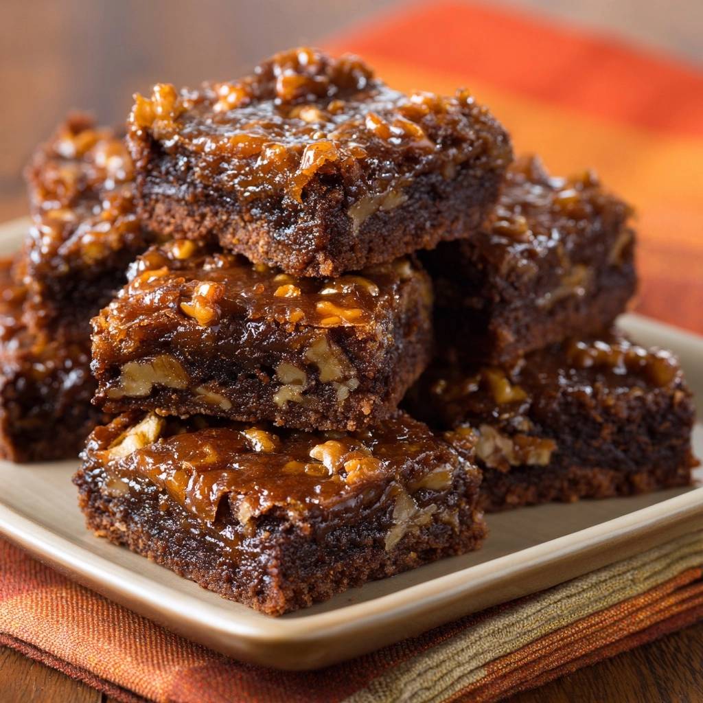 Walnoot-Karamel Brownies (Geen harde karamel meer!)