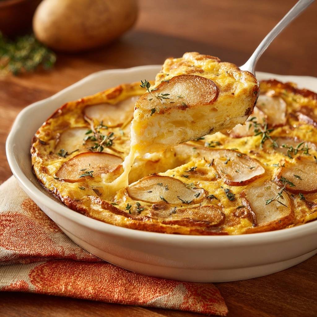 Aardappel-Tijm-Gratin (Geen waterige saus meer)