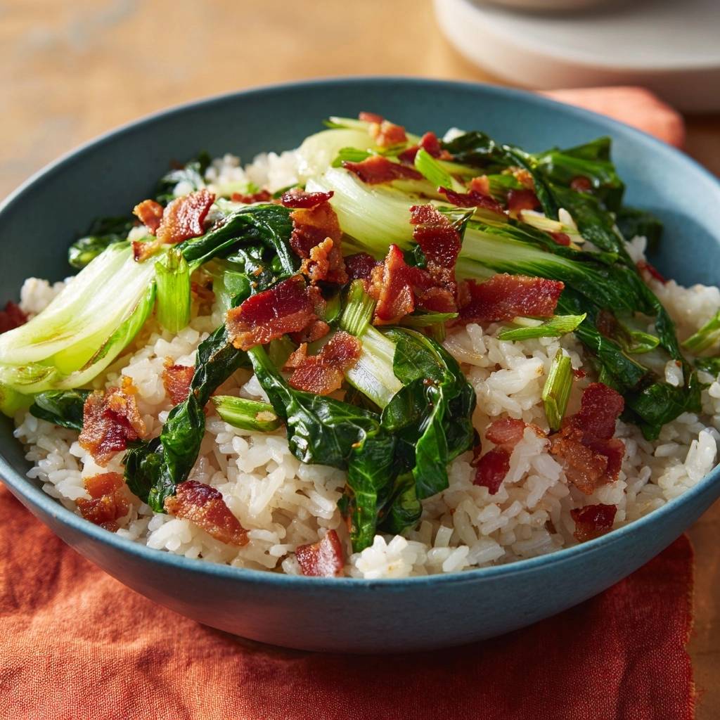 Knapperige gerookte tofu met paksoi en rijst: nooit meer papperig!