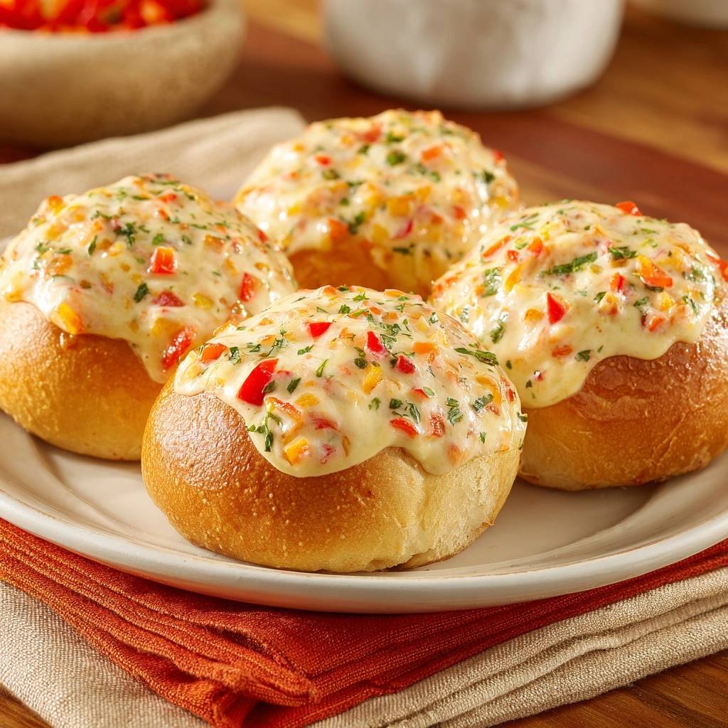 Romige paprika-kaasbroodjes (Geen waterige saus meer)