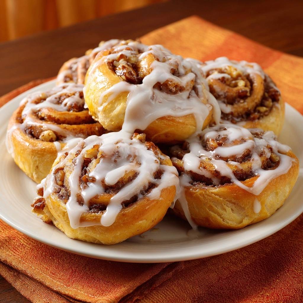 Cinnamonbroodjes met pecannoten (Altijd gegarandeerd luchtig)