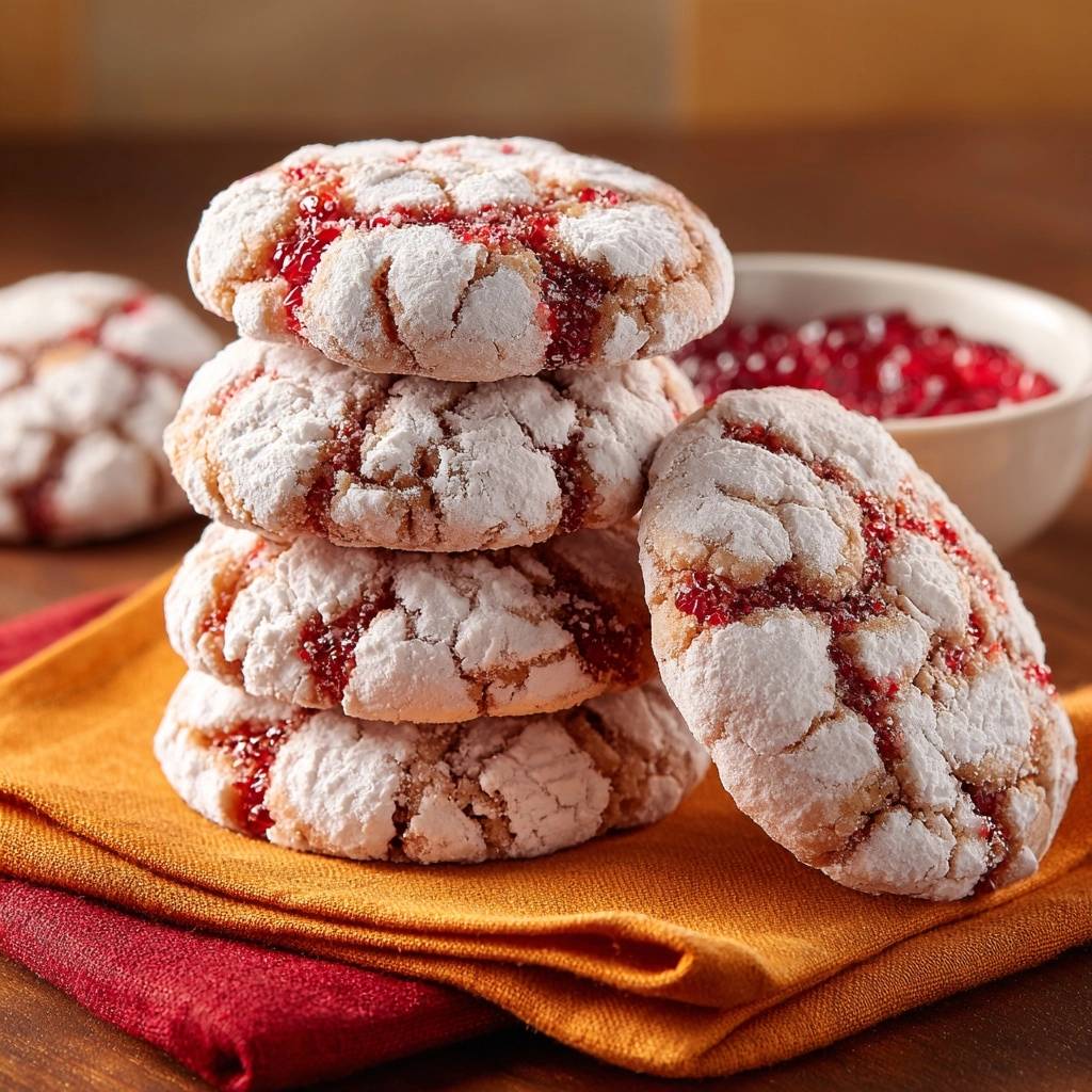 Frambozen-Crinkle-Cookies (Nooit meer platte koekjes!)