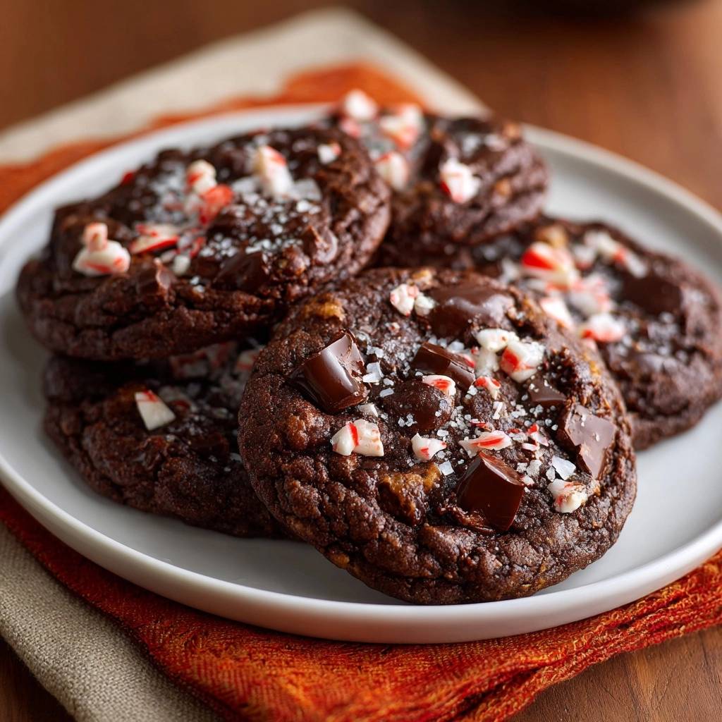 Chocolade-pepermuntkoekjes met zeezout (Nooit meer platte koekjes!)