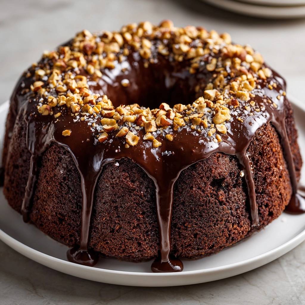 Chocolade-hazelnoot Gugelhupf (Nooit meer aanbakkende Gugelhupf!)
