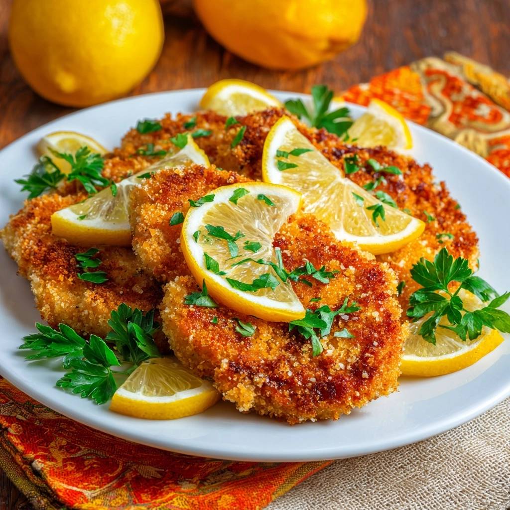Knap krokante kipschnitzel met citroen: blijft altijd krokant!