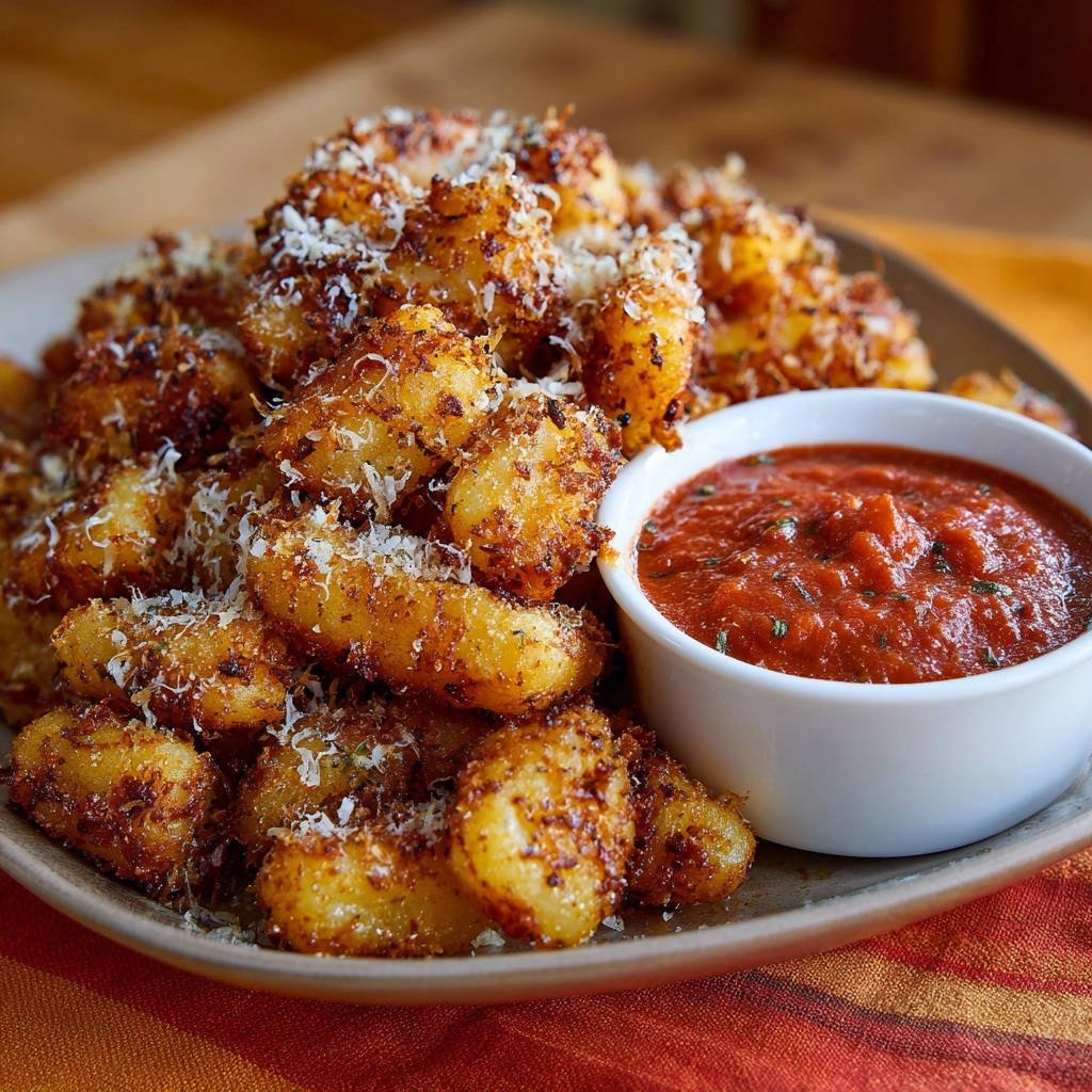 Knapperige pan-gnocchi met tomatensaus: perfect knapperig, vanbinnen zacht!