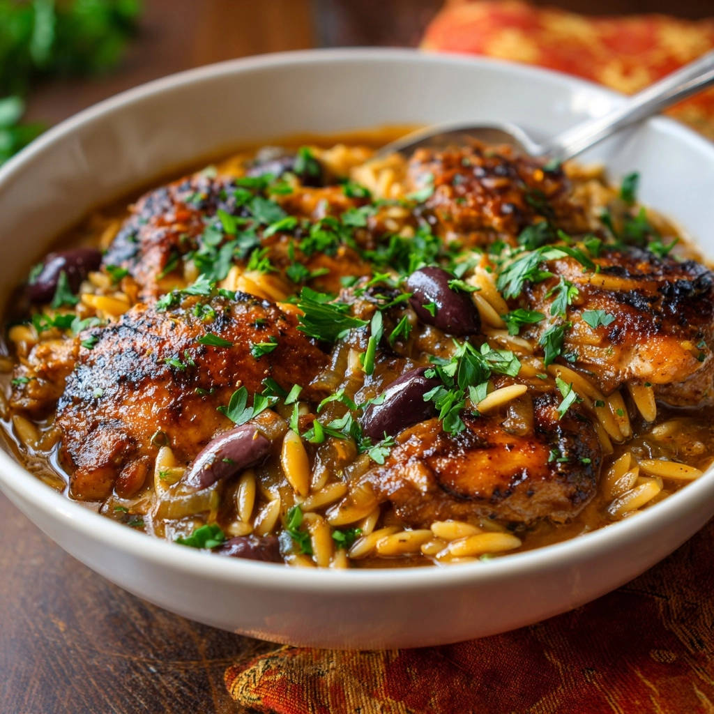 Griekse kip met orzo: Nooit meer papperig, altijd perfect!