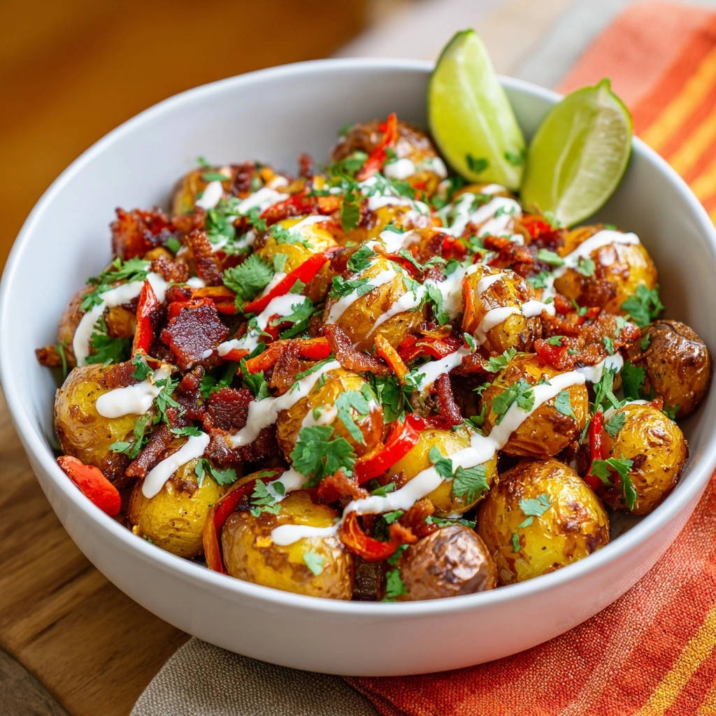 Knapperige Babyaardappelen met Spek en Limoencrème: Jouw Ultieme Gaartje