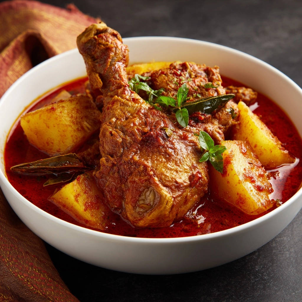 Hartige kip-aardappelcurry: mals, sappig en vol van smaak