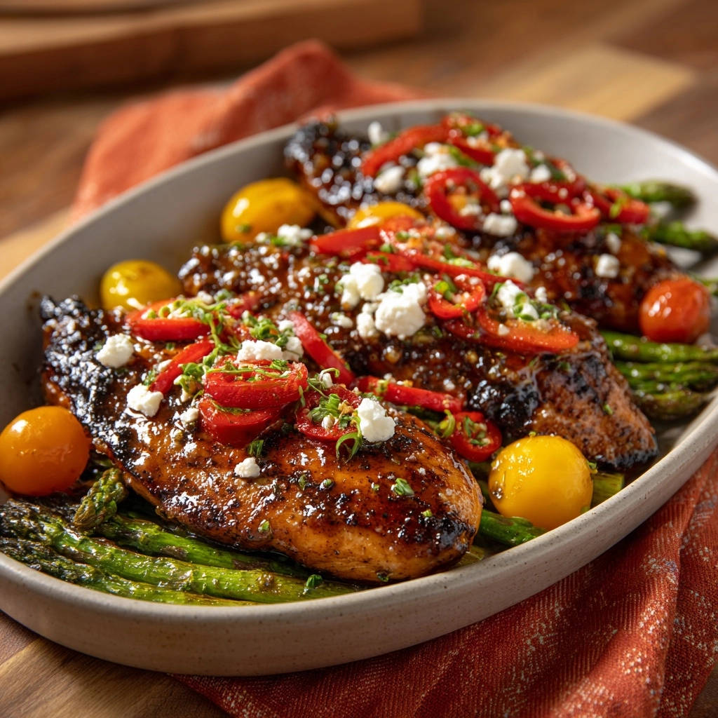 Geïnspireerd kippetje met asperges en feta: onweerstaanbaar sappig & eenvoudig