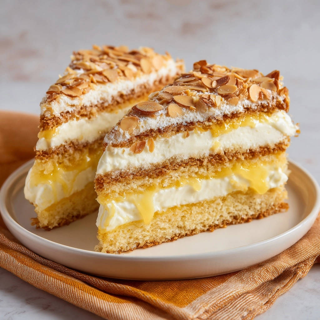 Citroen-roomtaart met amandelcrumble: gegarandeerd sappig en stevig