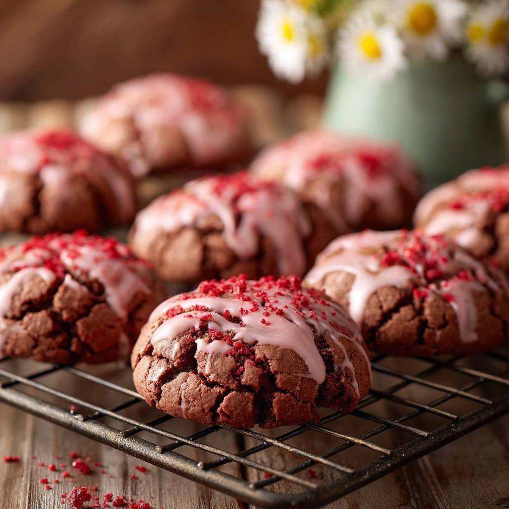 Frambozen-choco-crinkle-koekjes: Het geheim voor sappige hapjes