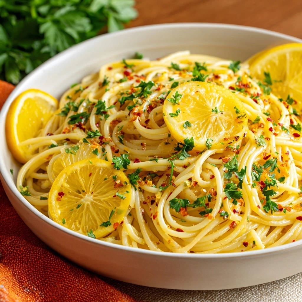 Citroen-knoflookspaghetti: onweerstaanbaar romig & eenvoudig