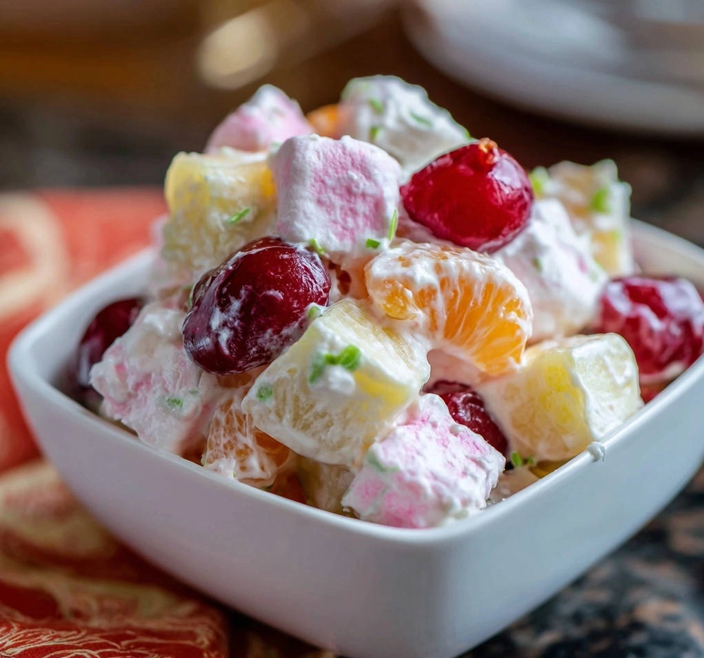 Zonnestraal-salade: nooit meer waterige fruitgenot!