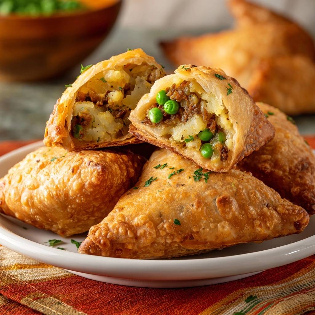 Knapperige Aardappel-Hamburgersamosa’s: Nooit Meer Barsten!