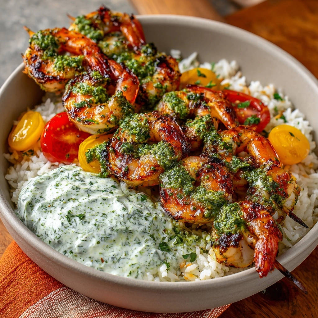 Sappige garnalenspiesen met kruidenrijst: Het geheim van zachte perfectie