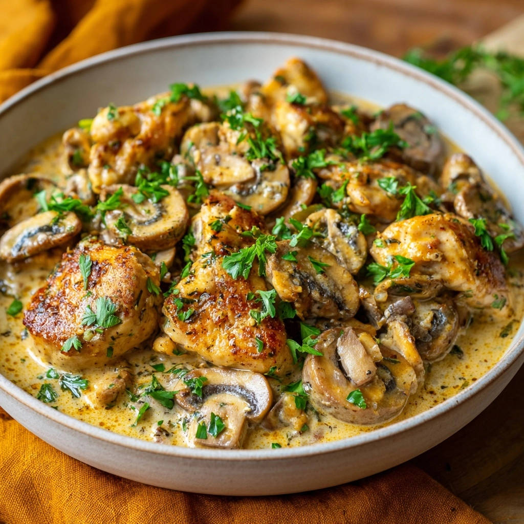 Romig paddenstoelenkip: gegarandeerd sappig en onweerstaanbaar mals