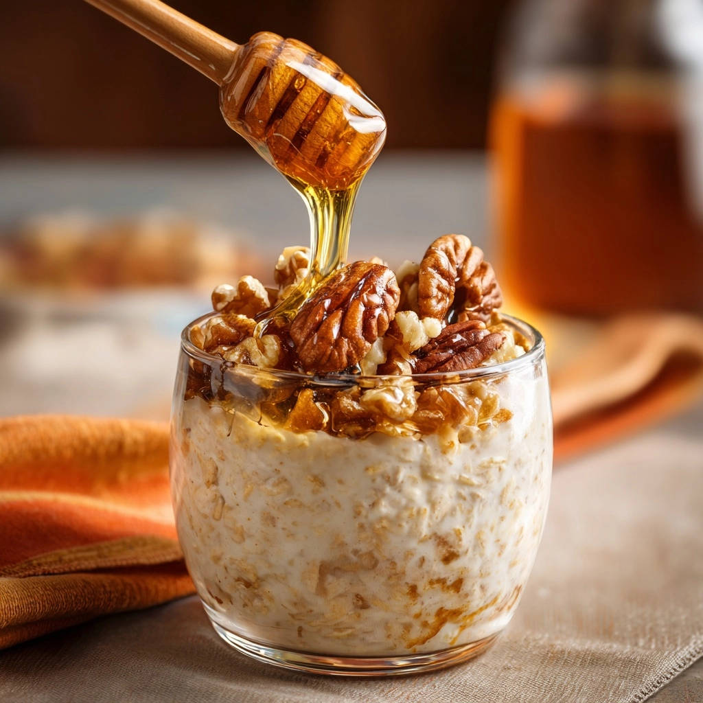 Romige Honing-Noten Overnight Oats: Romig & gemakkelijk gemaakt