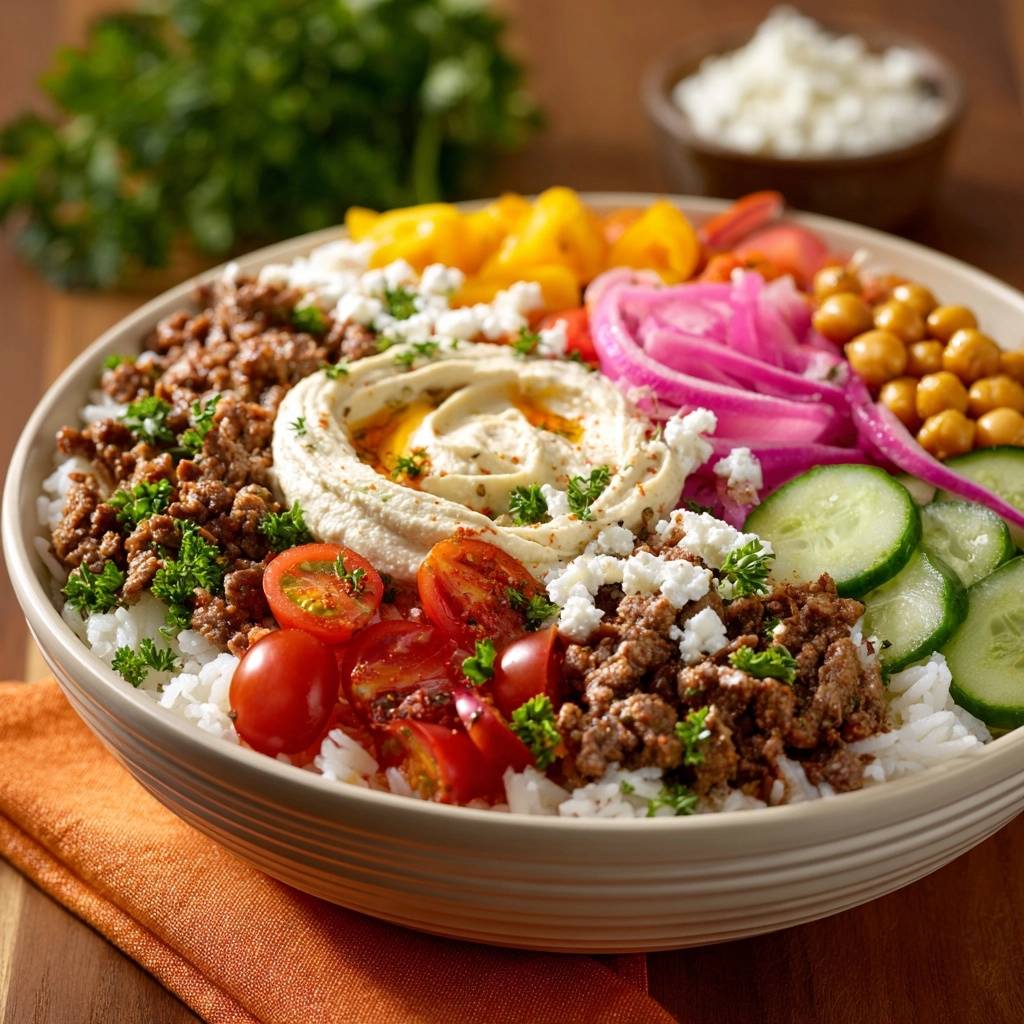 Kleurrijke Mediterrane Gehaktkom (Nooit meer droog gehakt!)