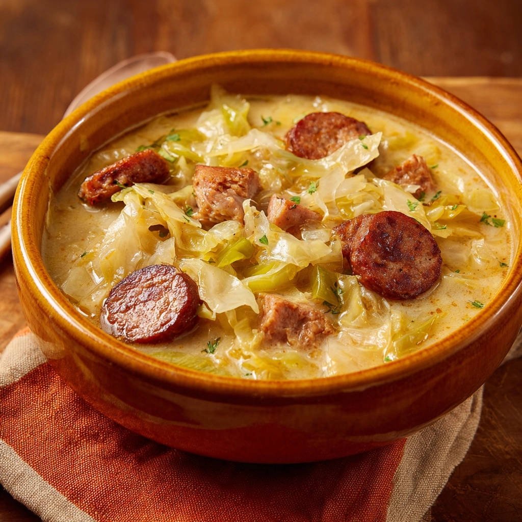 Romige kool-worststoofpot: nooit meer waterige smaak!