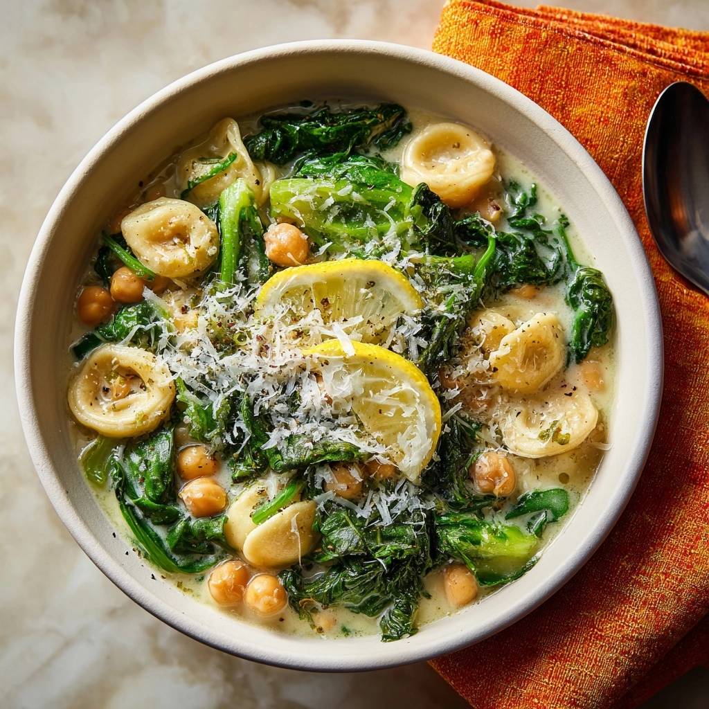 Romige spinazie-orecchiette met kikkererwten (Geen waterige saus meer)