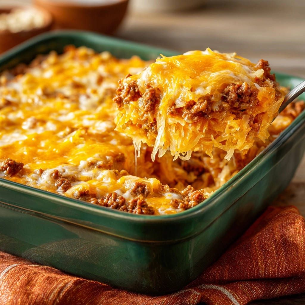 Hartige spaghetti-pompoen-gehaktschotel: nooit meer waterig!