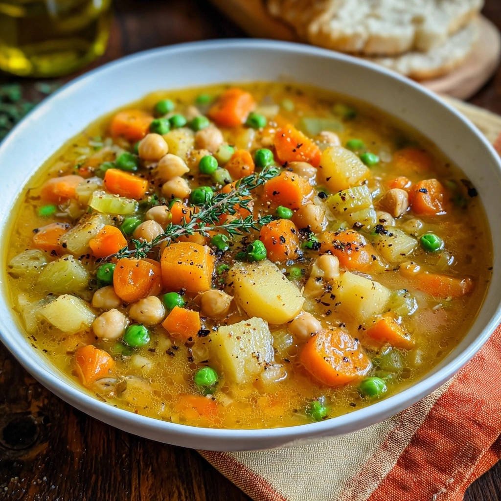 Hartige groentesoep met kikkererwten: perfecte beet gegarandeerd